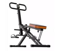 TT-YEC Máquina De Remo Vertical con Asistencia para La Cadera, Máquina De Sentadillas con Pantalla, Asiento Ajustable, Máquina Abdominal Plegable, Gimnasio En Casa