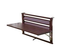 TT-YEC Mesa De Barandilla De Balcón Grande para Exteriores, Mesa De Bar De Balcón con Barandilla Plegable, Mesa Auxiliar De Patio Ajustable De Aleación De Aluminio,Length 90cm