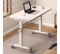 TT-YEC Mesa De Noche Con Ruedas Y Altura Ajustable, Escritorio De Pie, Mesa De Regazo Accesible Para Sillas De Ruedas, Acero Al Carbono De Alta Resistencia, Bandeja Médica,C is 120 cm long