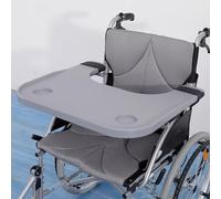 TT-YEC Mesa Para Silla De Ruedas Con Bandeja Y Correas, Mesa Para Regazo De Silla De Ruedas Desmontable, Con Portavasos, Hecha De Plástico ABS Resistente