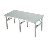 TT-YEC Mesa Plegable Portátil De Acero Inoxidable, Mesa De Preparación De Cocina De Metal Comercial, Mesa De Comedor De Acero Inoxidable, Banco De Trabajo para Exteriores,L150×w50×h73cm