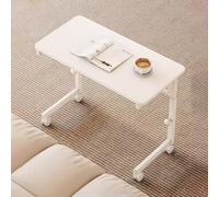 TT-YEC Mesita De Noche Móvil De Altura Ajustable, Escritorio De Computadora De Madera Maciza Para Uso Doméstico, Mesa De Regazo Plegable Accesible Para Sillas De Ruedas,A is 80cm long