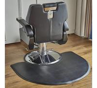 TT-YEC Met De Salón De 3 Pies X5 Pies, Colchoneta De Asiento Ergonómico, Salón De Belleza Silla Gruesa Piso Sin Deslizamiento Para Estilista Maquillador Esteticista, Semicircular, Negro