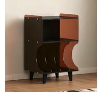 TT-YEC Mueble De Madera para Altavoces, Estante Multifuncional para Tocadiscos Doméstico, Estante Abierto De Acrílico para CD, Apto para DVD, Libros Y Discos,L