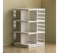 TT-YEC Organizador De CD De Escritorio Giratorio De 360°, Estante Acrílico De 3 Niveles, Soporte De Madera para Cintas De Casete, con Capacidad para hasta 120 CD,A