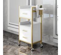 TT-YEC Organizador Para Salón De Belleza, Armario Para Equipos De Spa, Carrito De Salón Con Cajones Y Soporte Para Secador De Pelo, Carrito De Salón Profesional Con Ruedas,G