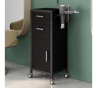 TT-YEC Organizador Para Salón De Belleza, Armario Para Equipos De Spa, Carrito De Salón Con Cajones Y Soporte Para Secador De Pelo, Carrito De Salón Profesional Con Ruedas,P