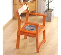 TT-YEC Silla De Baño Portátil Para Adultos, Inodoro Escondido De Madera Maciza Con 1 Noqueo, Ajustable, Adecuado Para Personas Mayores, Mujeres Embarazadas Y Discapacitadas,Begonia