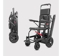 TT-YEC Silla Eléctrica Con Orugas Para Subir Las Escaleras, Motor De 250 W, Orugas De 200 Cm De Alargamiento, Plegable, Silla De Ruedas De Transporte En Aleación De Aluminio De Aluminio