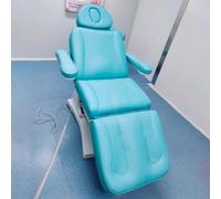 TT-YEC Sillón De Belleza Eléctrico Con 4 Motores, Camilla De Masaje Con Sistema De Elevación Con Un Botón, Camilla De Masaje De Pies Ajustable, Capacidad De Carga 150 Kg,Azul