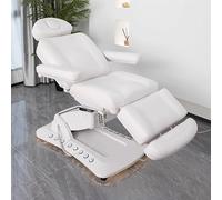 TT-YEC Sillón De Masaje Eléctrico Multifuncional Para Salón De Belleza, Camilla De Belleza Plegable Giratoria 360°, Altura, Soporte Para Piernas Y Respaldo Ajustables, Con Luz LED