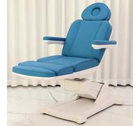 TT-YEC Sillón De Masaje Ergonómico Para Salón De Belleza, Camilla De Belleza Facial Totalmente Eléctrica, Sillón De Tatuaje Para Salón De Spa Con Rotación De 240°, Azul