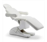 TT-YEC Sillón De Masaje Facial Totalmente Eléctrico De 3 Motores, Cama Multifuncional Reclinable De Belleza, Altura Ajustable Eléctricamente, Respaldo, Reposapiernas, Sillón De Spa,blanca