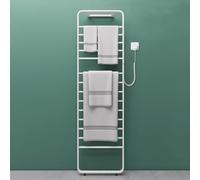 TT-YEC Toallero Eléctrico De Acero Inoxidable para Baño, Toallero Y Perchero 2 En 1, con Temporizador Manual Y Termostato Inteligente, De Pared/Suelo.,Floor Standing Right Line a