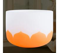 TT-YEL Cuenco Tibetano De Cristal De Cuarzo Esmerilado, Cuenco Tibetano De Chakra De Yoga Para Baño De Meditación, Incluye Batidor Y Almohadilla Para Cuenco, Decoración Zen,7 inches
