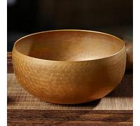 TT-YEL Juego De Tazón Tibetano, Cuenco De Sonido De Meditación De Latón Puro, Incluye Canto De Tazón Y Almohadilla De Tazón, Regalo Espiritual Único Para Mujeres Y Hombres,28 inches