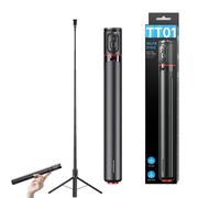 TT01 Extendable Bluetooth Selfie Stick Tripod, Hidden Multi-Functional Tripod Selfie Stick, Auto-Open Phone Tripods Stand with Magnetic Remote (1pcs)