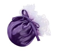 TTAO Lencería sexy para hombre, tanga en C, con aberturas de encaje, bragas de satén, mini bragas gay, ropa interior, morado, Talla única