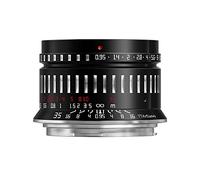 TTArtisan 35 mm F0.95 APS-C Lente de cámara sin Espejo de Enfoque Manual de Gran Apertura para Montaje E Compatible con A5000, A6000, A6100, A6300, A6400, A6500, A6600, NEX-5, NEX-7