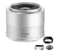 TTArtisan 35mm f/1.8 II Lente de enfoque automático con montura APS-C para cámaras híbridas, solo para cámaras de montaje NZ (ZFC Z50 Z5 Z6 Z6II Z7 Z7II Z9). (plata)
