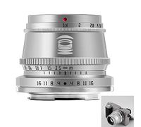 TTArtisan 35mm F1.4 Objetivo de cámara APS-C MF compatible con cámaras E-Mount A5000 A6400 A6500 A6600 NEX A7 A7I A7R A7RIV A7S A7SI A7SII A9 y más. (plata)