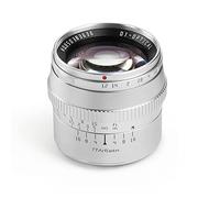 TTArtisan 50mm f1.2 APS-C Lente con Cuerpo de Metal Compatible con Canon M Mount - Plata