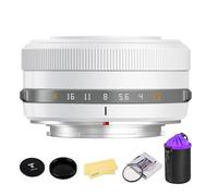 TTARTISAN AF 27mm f2.8 APS-C Frame Lens Ultra-Compact Pancake Lens for Fuji X Mount Cameras for Fujifilm XS10 X-E4 X-T10 X-T20 X-T3 X-T4 X-T100 X-T200 X-T30 X-Pro1 X-Pro2 X-Pro3 X-E1-White