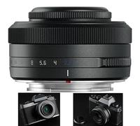 TTArtisan AF 27mm F2.8 XF Lens for Fuji X Mount Cameras X-A1 X-A10 X-M1 X-T1 X-T10 X-T100 X-PR01 X-PR03 X-E1 X-E2S XS10 X-H1 X-H2S and More.(Titanium)