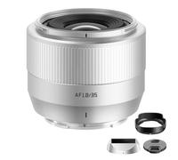 TTArtisan AF 35mm F1.8 II Lente APS-C autofocus para cámaras de montura X: X-A1 X-A10 X-M1 X-T1 X-T10 X-T100 X-PR01 X-PR03 X-E1 X-E2S XS10 X-H1 X-H2S y superior. (plata)