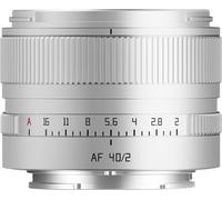TTARTISAN AF 40 mm F2 FE - Lente de formato completo para Sony E, enfoque automático, lente de cámara compacta y ligera, compatible con cámaras Sony E-Mount (plata)