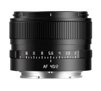 TTARTISAN AF 40mm F2 para lente Sony E-Mount, lente de enfoque automático de fotograma completo para cámaras Sony A5000 A5100 A6000 A6100 A6300 A6400 A6500 A6600 (Negro)