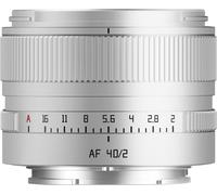 TTArtisan AF 40mm F2 Sony E mount Silver