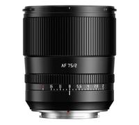 TTArtisan Lente AF de Enfoque automático con Cuerpo de Metal F2.0 de 75 mm Compatible con Montura Fuji X, Color Negro