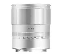 TTArtisan AF 75 mm F2 Lente de retrato de formato completo, gran apertura, objetivo automático STM AF ligero para cámaras sin espejo Z-Mount Z5 Z6 Z7 Z6II Z6III Z7I Z9 Z8 ZF Z50 ZFC Z30 (plata)