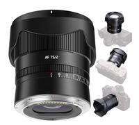 TTArtisan AF 75 mm F2 Lente de retrato de formato completo, gran apertura, objetivo automático STM AF ligero para cámaras sin espejo Z-Mount Z5 Z6 Z7 Z6II Z6III Z7I Z9 Z8 ZF Z50 ZFC Z30 (negro)