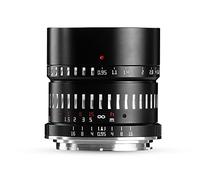 TTArtisan APS-C 50 mm F/0.95 Lente con Cuerpo de Metal Compatible con Montura L, Color Negro y Plateado