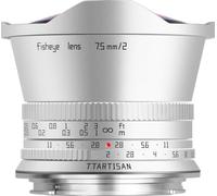TTARTISAN APS-C 7,5 mm F2 Fisheye Objetivo, 180° Ultra Wide Angle, gran apertura F2 con anillo de apertura, compatible con cámaras Canon RF R7、R10、R50、R100