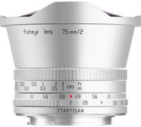 TTARTISAN APS-C 7.5mm F2 Fisheye Objektiv, 180° Ultraweitwinkel, Große Blendenöffnung F2 mit Rastendem Blendenring, Kompatibel Mit Fuji X-Mount-Kameras X-A1、X-A10、X-A2、X-A3、X-A5、X-A7、X-M1、X-H1、X-H2