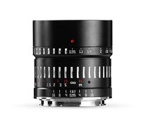 TTArtisan APS-C - Lente de Cuerpo de Metal de 50 mm F/0.95 Compatible con Fuji X, Negro y Plateado