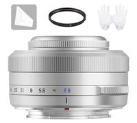 TTARTISAN Lente AF 27 mm f2.8 STM APS-C Marco XF-Mount lente de enfoque automático para Fuji X Mount X-T10 X-T2 X-T20 X-T30 X-T3 X-T4 X-T5 X-T100 X-T200 X-T30 X-PR01 X-PR02 X-PR03 X-E4 Plata