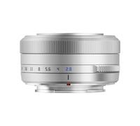 TTArtisan Lente AF de Enfoque automático con Cuerpo de Metal F2.8 de 27 mm Compatible con Montura FujiFilm FX, Color Plateado