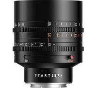 TTArtisan Lente Cine de Marco Completo T2.1 de 85 mm con Cuerpo de Metal Compatible con Montura Sony E, Color Negro