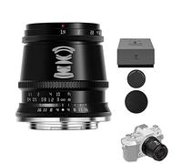 TTArtisan Lente de 17 mm F1.4 APS-C con enfoque manual, compatible con cámaras de montaje MacroM43 EPM EPL E-P E-M Pen-F G GF GX GM GH (Negro)