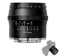 TTARTISAN Lente de 50mm F1.2 Cámara APS-C Lente de enfoque manual compatible con cámaras de montaje NZ ZFC Z50 Z5 Z6 Z6II Z7 Z7II Z9. (Negro)