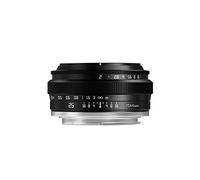 TTArtisan Lente de cámara APS-C de gran angular F2 de 25 mm de gran apertura manual de cámara fija compatible con cámaras Olympus y Panasonic MFT M4/3 de montaje