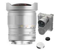TTArtisan Lente de cámara F2.8 de 11 mm, compatible con cámaras E Mount como A7 A7II A7R A7RII A7S A7SII A6500 A6300 A6000 A5100 A500 Plata