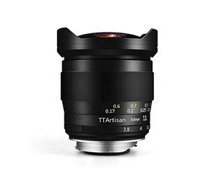 TTArtisan Lente de cámara F2.8 de 11 mm, ojo de pez de fama completa, compatible con cámaras Canon R Mount como EOSR EOSRP, color negro