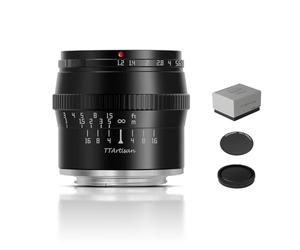 TTArtisan Lente de Enfoque Manual F1.2 APS-C M43 de 50 mm para cámara Fuji X Mount como X-A1 X-A10 X-A2 X-A3 X-A5 X-A7 X-M1 X-M2 X-H1 X-T1 X-T10 X-T2 X-T20 X-T3 X-T4 X-T100 X-T200 X-T30 X-PR01 X-PR02