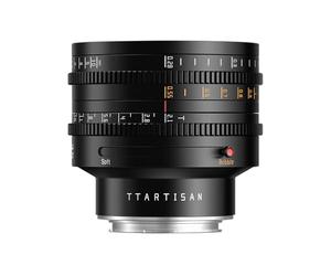 TTArtisan Lente Dual Bokeh con Cuerpo metálico Cine T2.1 de 35 mm para Montura Leica L, Color Negro