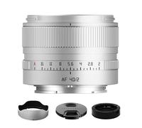 TTArtisan Lente F2 de 40 mm, AF 40 mm f/2 E, lente de enfoque automático de marco completo para cámaras Sony A5000 A5100 A6000 A6100 A6300 A6400 A6500 A6600 (color plateado)